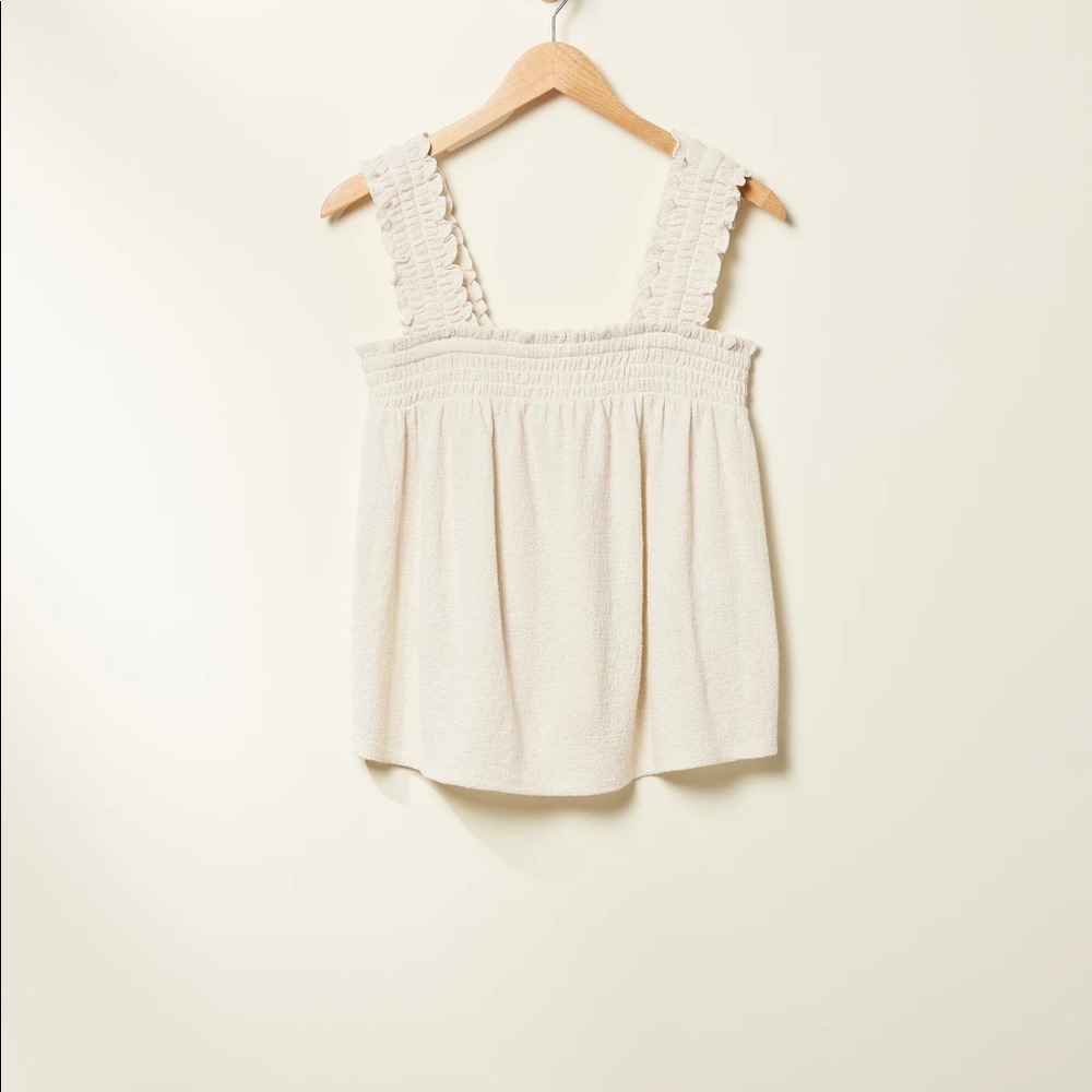 brand new UPWEST square neck smocked tank